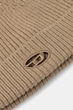 Akcesoria Diesel czapka wełniana K-ARAC A19682.0KCAE beżowy