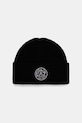 EA7 Emporio Armani czapka z dodatkiem wełny gruba czarny AF18020.7X000243