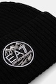 EA7 Emporio Armani czapka z dodatkiem wełny AF18020.7X000243 czarny AW25