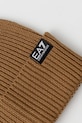 Akcesoria EA7 Emporio Armani czapka z dodatkiem wełny AF18469.7X000312 zielony