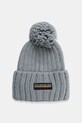 Napapijri czapka z wełną Fea 2 gruba szary NP0A4GKAI841