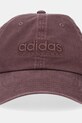 Памучна шапка с козирка adidas JX5763 кафяв AW25