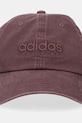 adidas czapka z daszkiem bawełniana JX5763 brązowy AW25