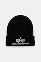 Alpha Industries berretto a maglia fine nero 168910.423