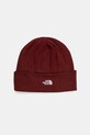 The North Face czapka Norm Beanie pozostałe bordowy NF0A5FW10VO1