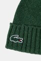 Akcesoria Lacoste czapka z dodatkiem wełny RB5995 zielony
