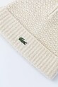 Akcesoria Lacoste czapka z dodatkiem wełny RB8203 beżowy