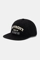 Bavlněná baseballová čepice Carhartt WIP Arcan potisk černá I035248.89XX