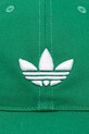 adidas Originals șapcă de baseball din bumbac verde JV7390