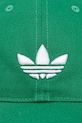 adidas Originals șapcă de baseball din bumbac verde JV7390