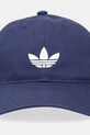 Βαμβακερό καπέλο του μπέιζμπολ adidas Originals JV7391 σκούρο μπλε AW25
