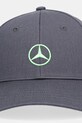 adidas czapka z daszkiem bawełniana x Mercedes JZ2548 szary AW25