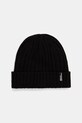 Jack Wolfskin czapka z dodatkiem wełny RIB KNIT średniej grubości czarny 1907122