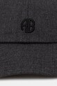 Anine Bing czapka z daszkiem wełniana jeremy A.12.11385 szary AW25