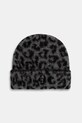 Anine Bing czapka z dodatkiem wełny elia wzorzyste szary A.12.11732