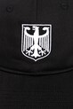 VETEMENTS czapka z daszkiem bawełniana Polizei UH76CA300BW czarny AW25
