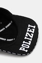 VETEMENTS czapka z daszkiem bawełniana Polizei czarny UH76CA300BW