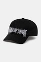 VETEMENTS czapka z daszkiem bawełniana Cof bawełna czarny UCF76CA100B