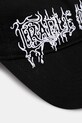 VETEMENTS czapka z daszkiem bawełniana Cof UCF76CA100B czarny AW25