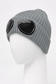 C.P. Company berretto in lana 19CMAC742A005509A grigio AW25