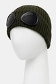 C.P. Company czapka wełniana RFCMAC742A005509A zielony AW25