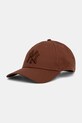 New Era czapka z daszkiem bawełniana 0 aplikacja brązowy 60691396