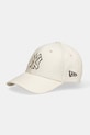New Era czapka z daszkiem bawełniana aplikacja beżowy 60691405