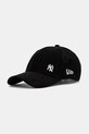 New Era czapka z daszkiem sztruksowa 0 aplikacja czarny 60691112