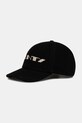 Rick Owens DRKSHDW czapka z daszkiem bawełniana Baseball Cap bawełna czarny DA02E7478.BMOEM6