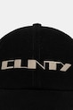 Rick Owens DRKSHDW berretto da baseball in cotone Baseball Cap DA02E7478.BMOEM6 nero AW25