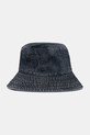 Rick Owens DRKSHDW kapelusz bawełniany Gilligan Hat gładkie niebieski DA02E7479.DGY
