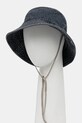 Rick Owens DRKSHDW kapelusz bawełniany Gilligan Hat niebieski DA02E7479.DGY