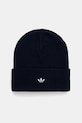 Čiapka adidas Originals Adicolor Cuff stredne hrubá tmavomodrá JZ4980