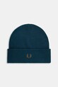 Fred Perry czapka z wełną gładkie turkusowy C8161