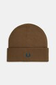 Fred Perry czapka z wełną gładkie brązowy C8161