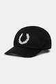 Fred Perry cotton baseball cap cotton black HW1294