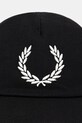 Fred Perry cotton baseball cap HW1294 black AW25