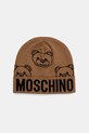 Moschino căciulă de lână cu modele maro M3321.65443