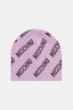 Moschino czapka z wełną cienka fioletowy M5859.60112