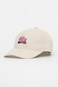 Kaotiko czapka z daszkiem bawełniana aplikacja beżowy AR011.01.1528