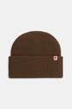 Fjallraven czapka wełniana gruba brązowy F12100006