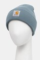 Carhartt WIP czapka Short Watch Hat I017326.33EXX turkusowy AW25