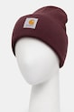 Carhartt WIP czapka Acrylic Watch Hat I020222.33KXX bordowy AW25