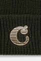 Akcesoria Carhartt WIP czapka Cold World Beanie I035604.2ZXXX zielony