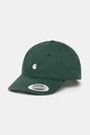 Carhartt WIP czapka z daszkiem bawełniana Madison Logo Cap bawełna zielony I023750.36IXX