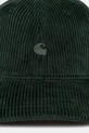 Carhartt WIP czapka z daszkiem sztruksowa Harlem Cap I026890.39OXX zielony AW25