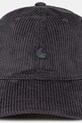 Carhartt WIP șapcă de baseball din bumbac Harlem Cap I026890.2F9XX gri AW25