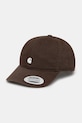 Carhartt WIP czapka z daszkiem bawełniana W' Madison Logo Cap bawełna brązowy I034606.3BZXX