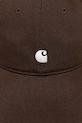 Carhartt WIP czapka z daszkiem bawełniana W' Madison Logo Cap I034606.3BZXX brązowy AW25