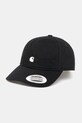 Carhartt WIP czapka z daszkiem bawełniana W' Madison Logo Cap bawełna czarny I034606.K02XX